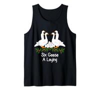Six Geese a Laying Twelve Days of Christmas Awesome Tank Top
