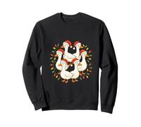 Six Geese A-Laying Twelve Days of Christmas Cute Adorable Sweatshirt