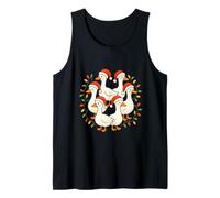 Six Geese A-Laying Twelve Days of Christmas Cute Adorable Tank Top