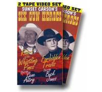 Six Gun Heroes - Riders of the Whistling Pines/ Forbidden Trails [VHS]