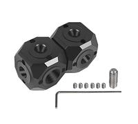 Six-head Converter 1/4" 3/8" Transfer Screw Holes Adapter for DSLR Camera Vlog Kit Light Stand Tripod Strange Hand Microphone Adapter