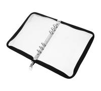 Six-Hole Loose-Leaf Binder Cover Black PVC Refillable Photo Album