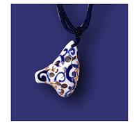 Six-hole Mini Super High Pitch C Boat-shaped Small Blue And White Ocarina Musical Instrument Pendant Ocarina ocarina instrument