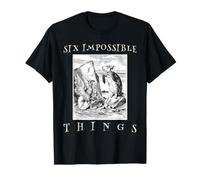 Six Impossible Things Alice Wonderland Gryphon Mock Turtle T-Shirt