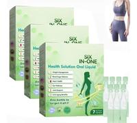 SIX-in-ONE Solution Oral Liquid, 2025 New Oral Solution, Natural Supplement Drops for Women and Men, Promote Intestinal Digestion, Firming Skin and Body Shaping Care (3)