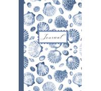 Six Irises Blue Seashells Theme Journal | A5 100 Pages: Work, School, Creativity & Personal Notes | Everyday Essentials