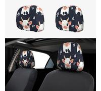 Six Little Pigs Head Rest Cover Car Accessories, 2 Pcs Car Seat Headrest Cover, Washable Headrest Protector Universal Fit To All Car Suvs Truck Van Vehicles Auto