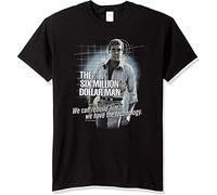 Six Million Dollar Man T-Shirt Black Unisex Mens Tees XXL
