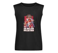 Six-Million Dollar Man Ultra Unisex Sleeveless T-Shirt Vests Top Black Mens Tank Tee L