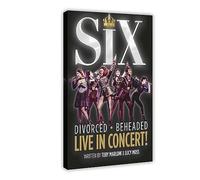 Six Musical Poster Canvas Poster Wall Art Decor Print Picture Paintings for Living Room Bedroom Decoration Frame-style 12x18inch(30x45cm)