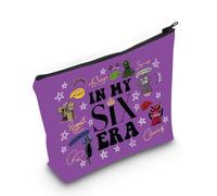 Six Musical Queens Makeup Bag Six The Musical Inspired Gift Broadway Queen Lover Gift in My SIX ERA Zipper Bag for Musical Fan (MB in My, SIX ERA-PY2)