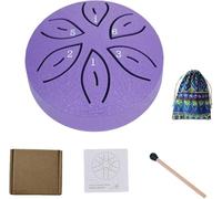 Six Mystical Tones Rain Drum - 3-Inch For Enchanting Your Garden(Purple)