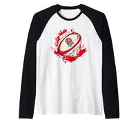 Six Nations Rugby England 6 Nation's Supporter Fan Unisex Raglan Baseball Tee
