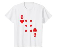 Six of Hearts Tshirt poker playing card costume tee shirt T-Shirt