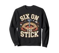Six on the Stick Horseshoes Horseshoes Backyard Games Sweatshirt