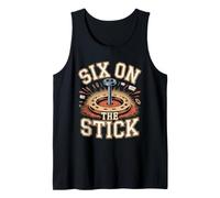 Six on the Stick Horseshoes Horseshoes Backyard Games Tank Top