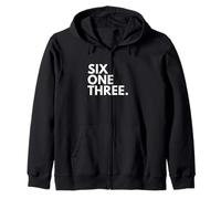 SIX ONE THREE Area Code 613 Ottawa ON Ontario Canada Zip Hoodie