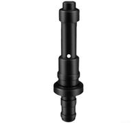 Six Pack Black Coffee Machine Adapter Replacement Connector Accessory For Espresso Maker Stainless Steel Milk Frother Pipe Fit Various Models Secure Leak Free Connection Easy Install Kitchen Tool