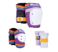 Six Pack Combo Pad Protection Kit including Knee Pads, Elbow Pads and Wrist Guards from 187 Killer Pads and Moxi Skates - From Child to Adult (Lavender, L/XL)