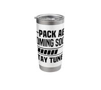 Six Pack Coming Soon 6 Pack Abs Stay Tuned Funny Workout Gym Stainless Steel Insulated Tumbler
