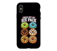 Six Pack Funny Gym Fitness Bodybuilding Sports Weightlifters Case for iPhone X/XS