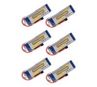 SIX PACK - Overlander Supersport LiPo Battery 2200mAh 3S 11.1v 35C With DEANS Connector Fitted