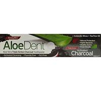 SIX Packs of Aloe Dent Aloe Vera Triple Action Charcoal Toothpaste 100ml