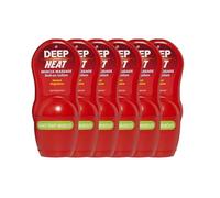 SIX Packs of Deep Heat Muscle Massage Roll-On Lotion 50ml