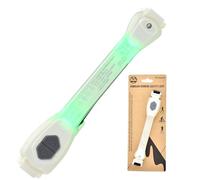 Six Peaks LED Armband Running Safety Light, 7 Colours, Adjustable, Rechargeable, 3 Light Modes, Reflective for Night Running, Cycling, Walking, One Size Fits Most
