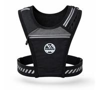 Six Peaks Lightweight Running Vest with Secure Zip Pockets, Reflective Breathable Jogging Belt Pack, Adjustable Comfort Fit, Black