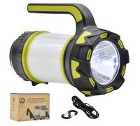 Six Peaks Multi-Function Torch Lantern, High-Power 500 Lumen LED, 500m Range, IPX4 Waterproof, Rechargeable, 4000mAh Power Bank, 4 Light Modes for Camping, Hiking & Emergencies