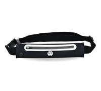 Six Peaks Reflective Running Belt, Expandable, Waterproof Waistband, High-Visibility, Secure Zip Pocket, Adjustable Wait Pack Fit for Sports, Travel and Running, Black