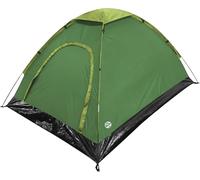 Six Peaks Revel 2 Person Camping Tent, Lightweight Festival Dome Shelter, 1500mm Water Resistant Polyester, Easy Pitch Fibreglass Poles, Carry Bag, Green