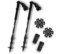 Six Peaks Stride Walking Poles, Set of 2 Adjustable Strong Aluminium Trekking, Hiking Sticks, Quick Lock Telescopic System, Padded Non-slip Foam Grip, Interchangeable Summer and Snow Baskets
