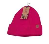 Six Peaks Unisex Beanie, Soft Acrylic Winter Hat for Men and Women, Warm, Stretchable Design for Outdoor Activities, Pink, One Size