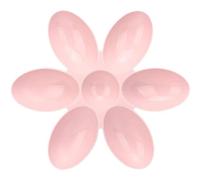 Six-Petals Flower Pet Puppy Water Bowl, Slow Feeder Dog Cat Bowl Cat Water Allows Six Dogs Or Cats to Eat Or Drink (Pink)
