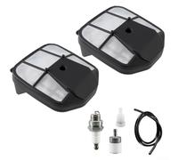 Six-Piece Chainsaw Service Kit for Echo CS-490 CS-4910 CS-500P CS-501P CS-491S 390SX 501SX Featuring Dual Air Filters Fuel Filter Spark and More