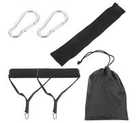 Six Piece Resistance Band Handle Set with Abs Parts and Black Pouch