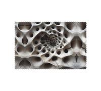 Six piece set of oil proof and heat-insulating placemats WZYWHJ Lonely Hollow Printed dining plates