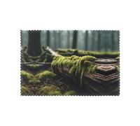 Six piece set of oil proof and heat-insulating placemats WZYWHJ Moss on dead wood Printed dining plates