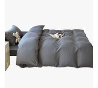 Six Pieces Wash Cotton Bedding Sets, Lightweight Hypoallergenic Luxurious Super Soft Comfy Machine Washable, with Quilt, Cover, Sheet, Mattress, Pillowcase, Pillow, for Student Dormitory gray
