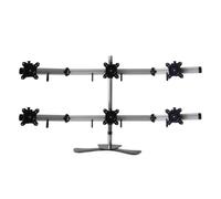 Six-screen TV Mount Stand Desktop, Height Adjustable Monitor Desk Bracket, Portable Rotating Arm Lcd Stand, Stock Market/Property Monitoring，Up To 14-27 Inches