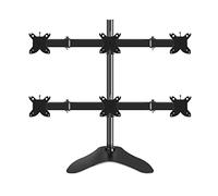 Six Screens Tv Stand Mount, Tilt, Swivel Table Top Tv Stand With V-Shaped Metal Bracket, Tabletop Tv Base Fits 13-27 Inch Led Screen Display Beautiful Scenery