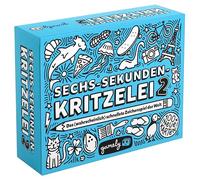 Six Second Doodle 2: Fast & Mega Fun Drawing Game with 100+ New Cards | Family Friendly Party Game for Children, Teens & Adults