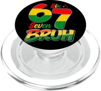 Six Seven 6 7 Black History Month Funny Six Seven Meme PopSockets PopGrip for MagSafe