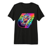 Six Seven 6-7 Capybara Gamer RGB Lights Premium T-Shirt