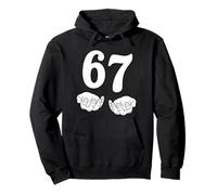Six Seven 6 7 Funny 67 Gen Alpha Slang 6-7 Meme School Pullover Hoodie
