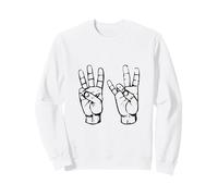 Six Seven 6 7 Internet Memes American Sign Language Sweatshirt