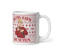 six Seven 6-7 Kevin says Chirstmas Meme Mug