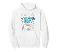 Six Seven 6 7 Meme, 67% of My Patience is Gone Funny Teacher Pullover Hoodie